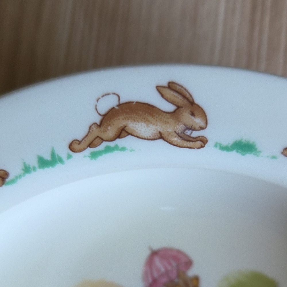 Royal Doulton Bunnykins Peter Rabbit Tickets Counter Children's Bowl - Picture 5 of 6